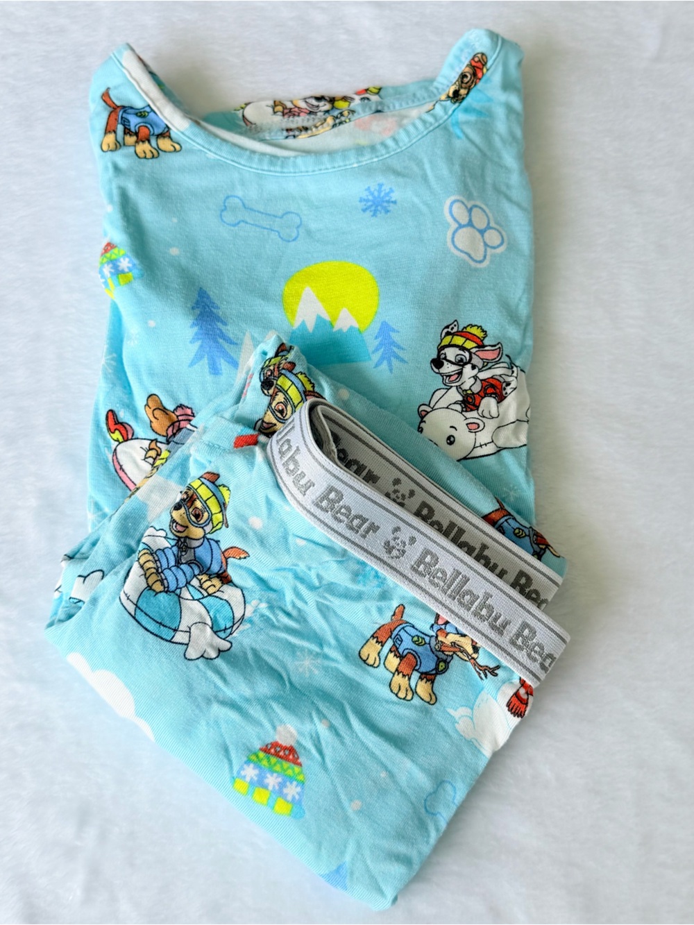 Bellabu Bear Light Blue Paw Patrol Pajama Set - 3T